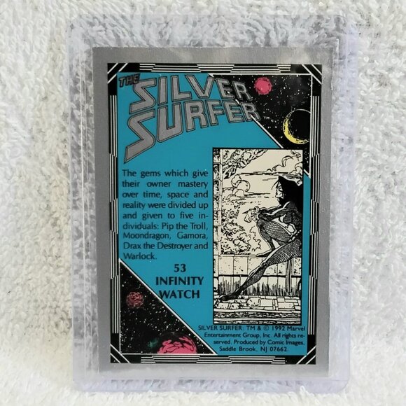 3/$25 Mint 1992 Marvel's Silver Surfer Prizm Infinity Watch Card 53!! - Picture 2 of 2